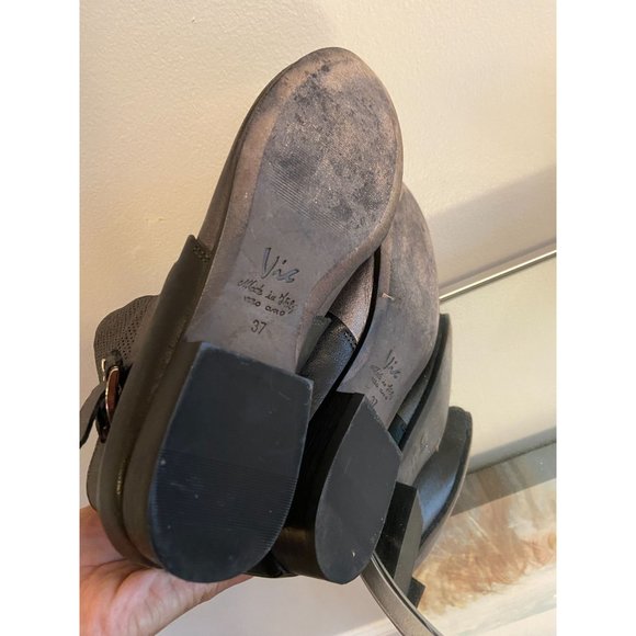 Vic Women's Metallic Treated Ankle Boots Size 37-7 - Picture 7 of 7